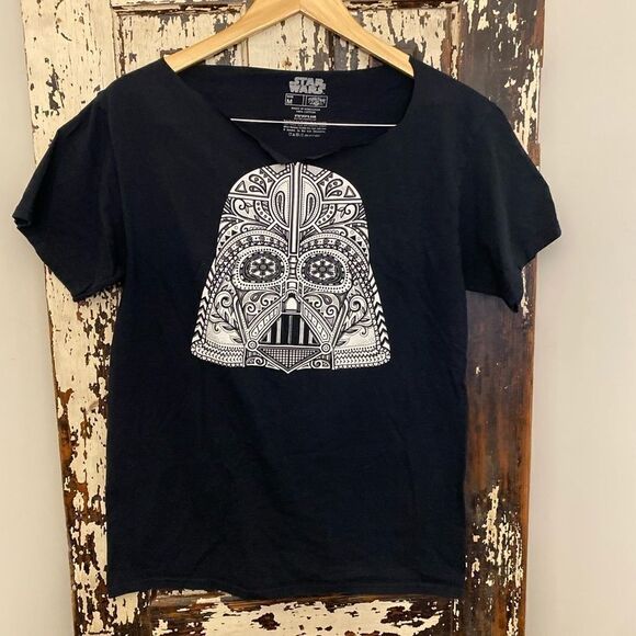Deconstructed cut Star Wars / Darth Vader bandanna T-shirt. Size Medium. $5!! - Picture 1 of 4